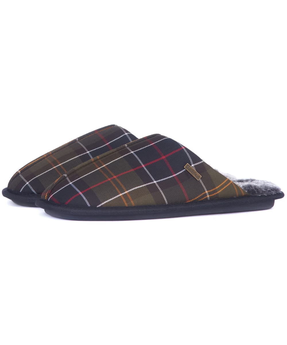 View Mens Barbour Young Mule Slippers Classic Tartan UK 8 information