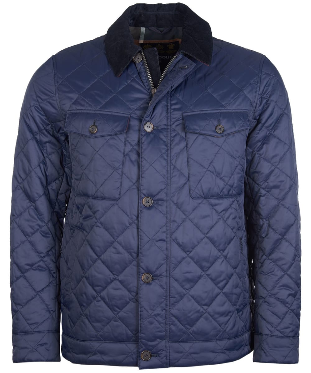 barbour blue quilted jacket