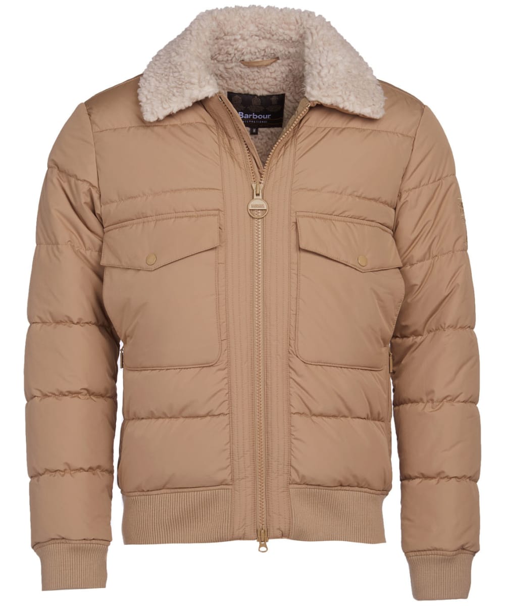 mens barbour quilted bomber jacket