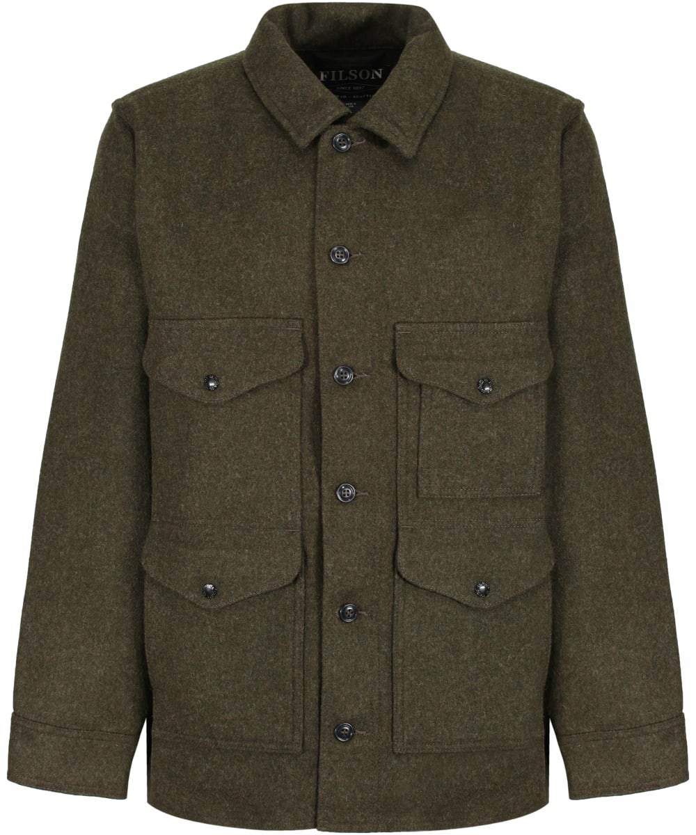 View Mens Filson Mackinaw Wool Cruiser Heavyweight Jacket Forest Green UK S information