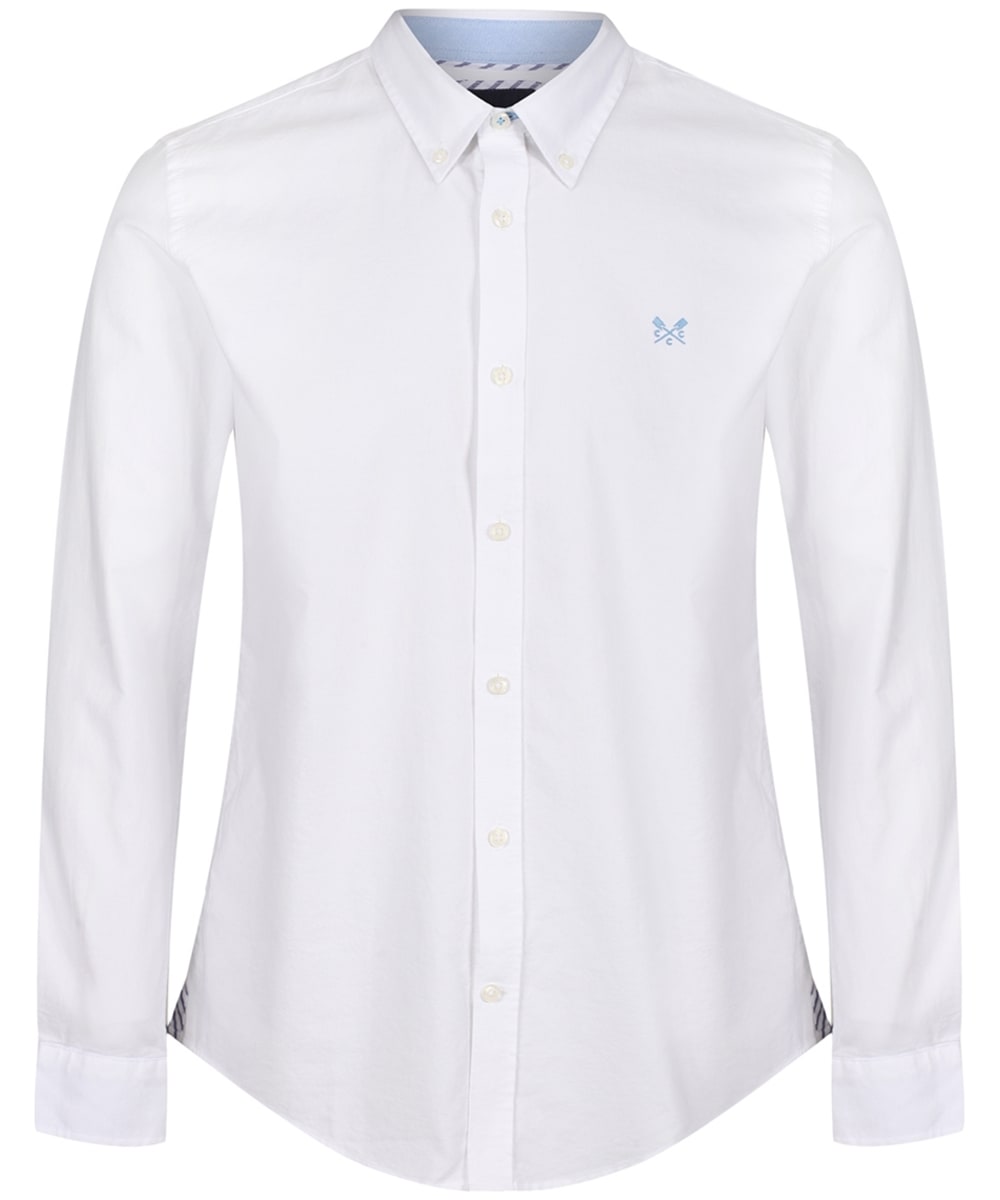 View Mens Crew Clothing Slim Oxford Shirt White UK M information