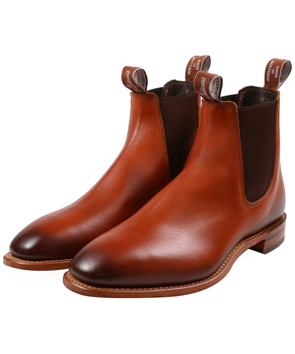 View Mens RM Williams Chinchilla Leather Boots G Fit Cognac UK 105 information