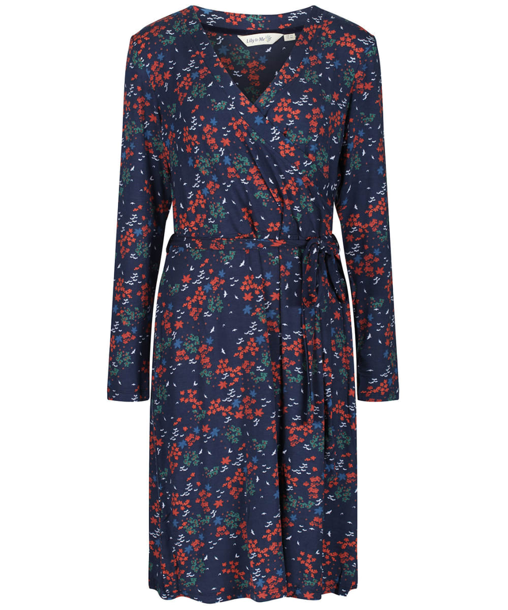 View Womens Lily Me Winter Wrap Dress Navy UK 16 information