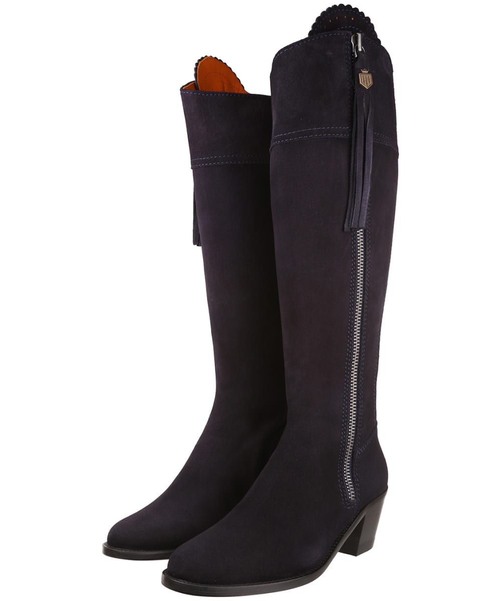 View Womens Fairfax Favor Regina Heeled Sporting Fit Boots Navy Suede UK 4 information