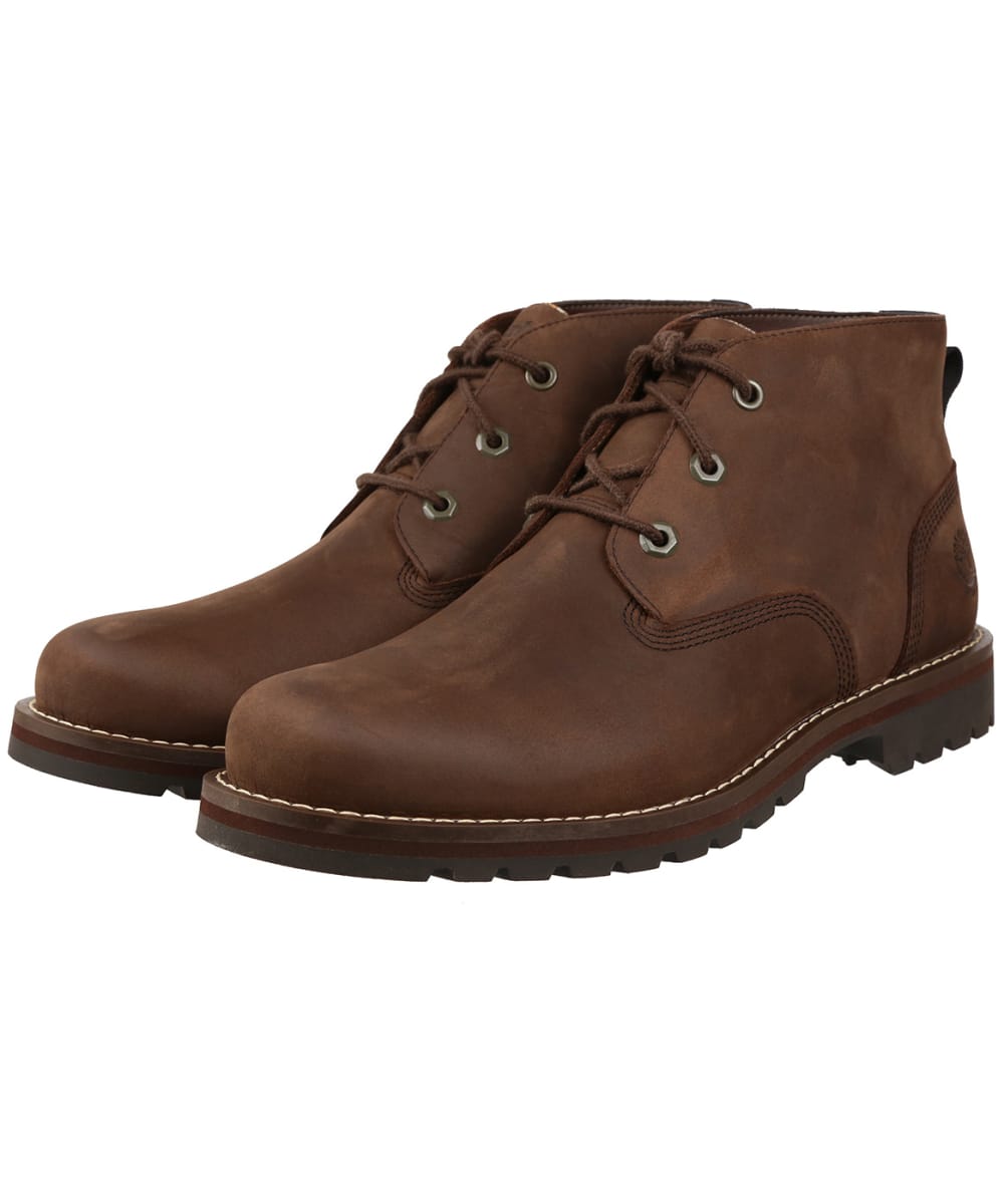 View Mens Timberland Larchmont II Waterproof Chukka Boots Dark Brown FullGrain UK 9 information