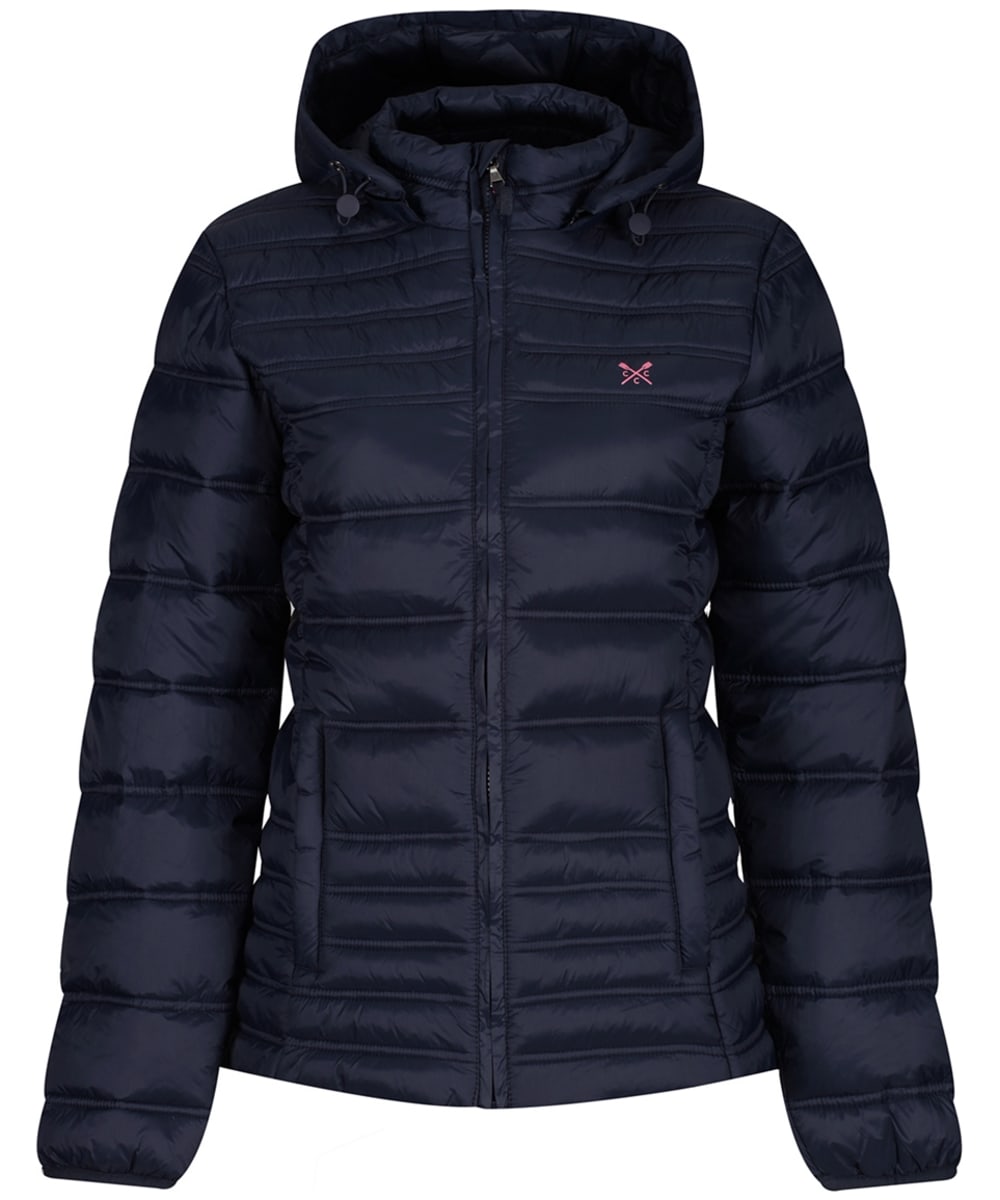 View Womens Crew Clothing Lightweight Padded Jacket Navy UK 8 information
