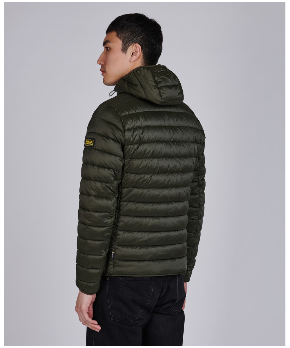barbour international ouston hooded quilt jacket