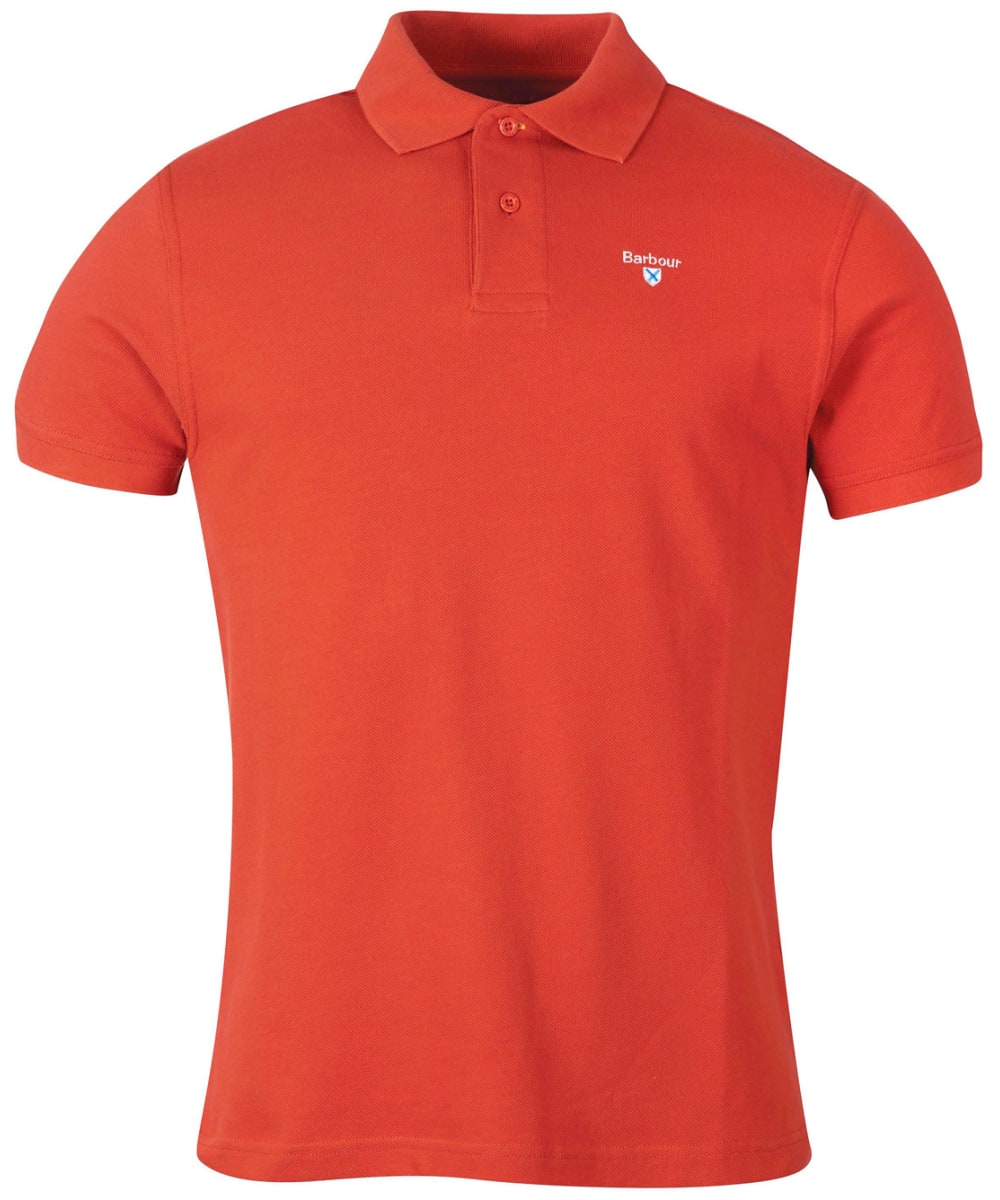View Mens Barbour Sports Polo 215G Paprika UK M information