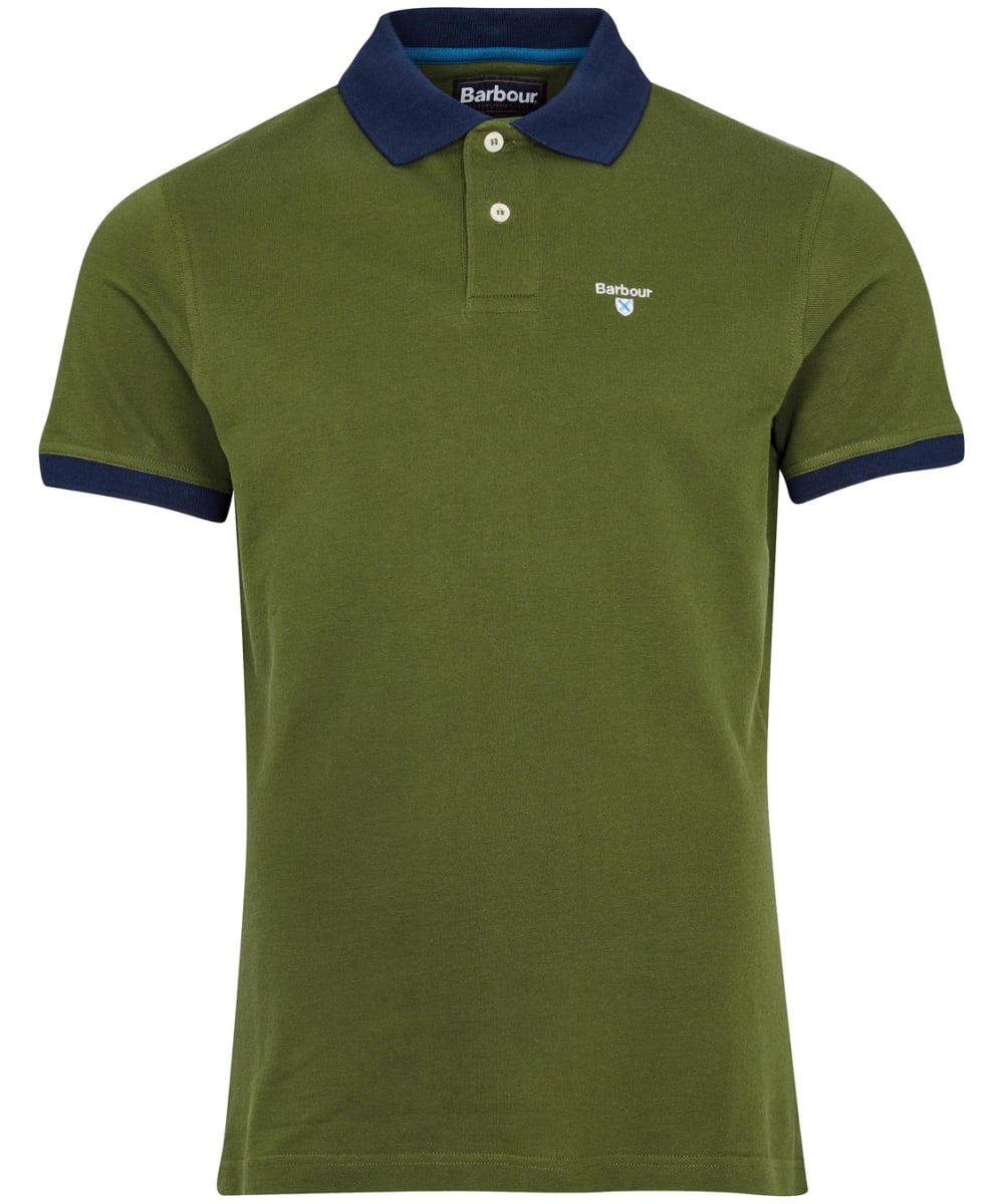 View Mens Barbour Lynton Polo Shirt Green UK XL information