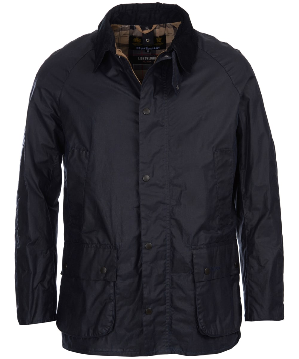 View Mens Barbour Lightweight Ashby Waxed Jacket Royal Navy UK M information