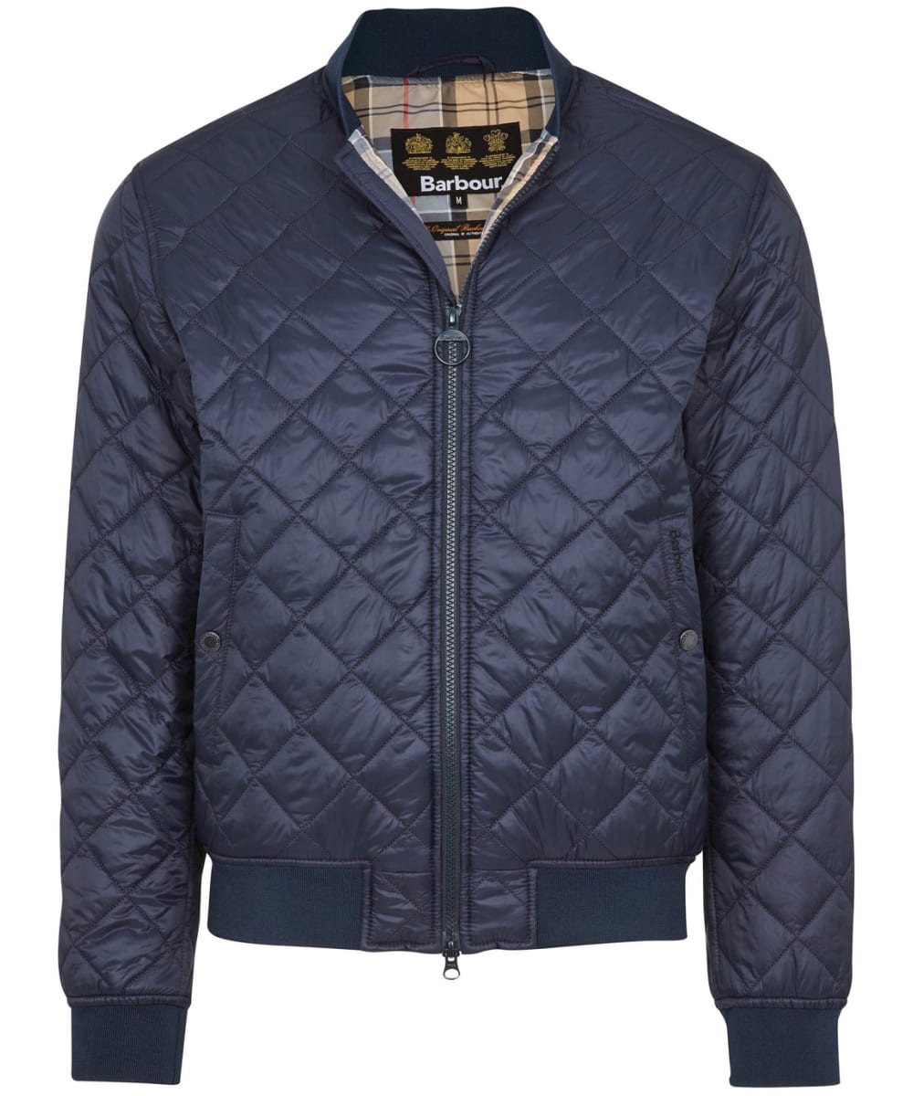 barbour mens navy quilted jacket