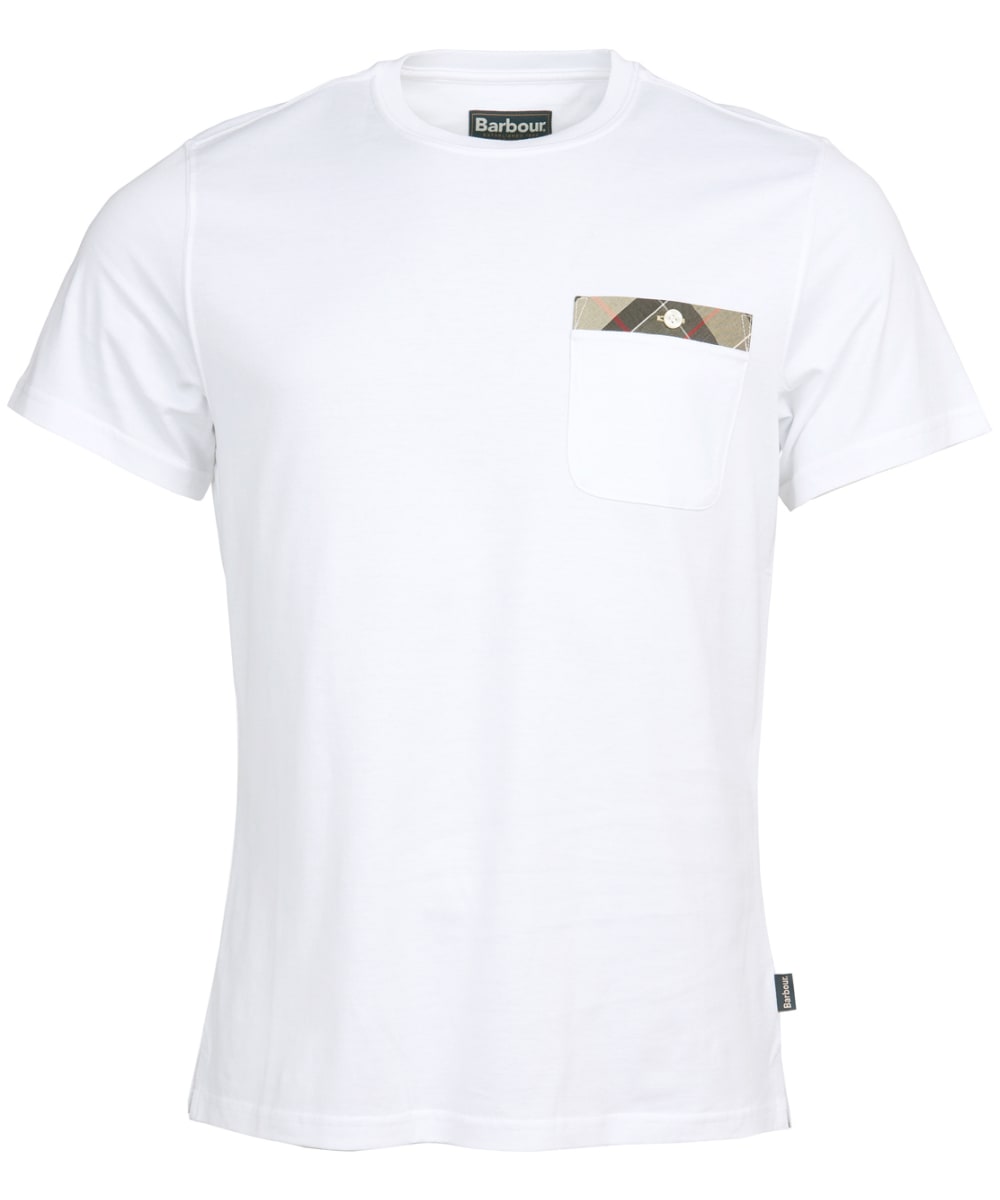 View Mens Barbour Durness Pocket Tee White UK XXL information