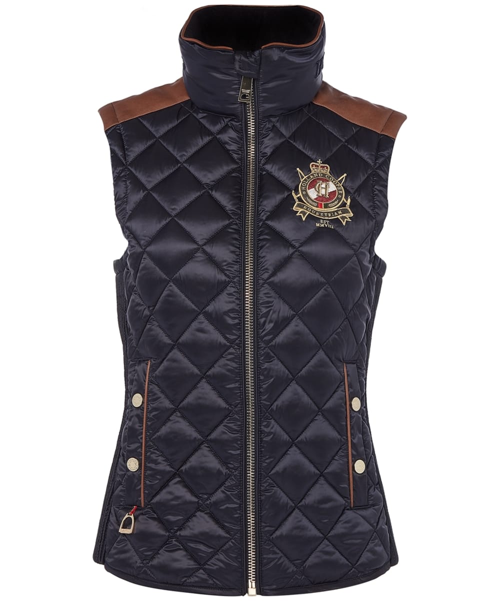 View Womens Holland Cooper Diamond Quilted Classic Gilet Ink Navy UK 810 information