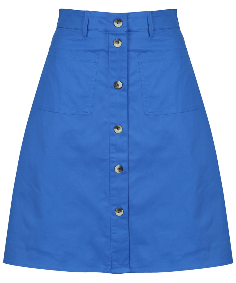View Womens Crew Clothing Button Front Skirt Strong Blue UK 16 information