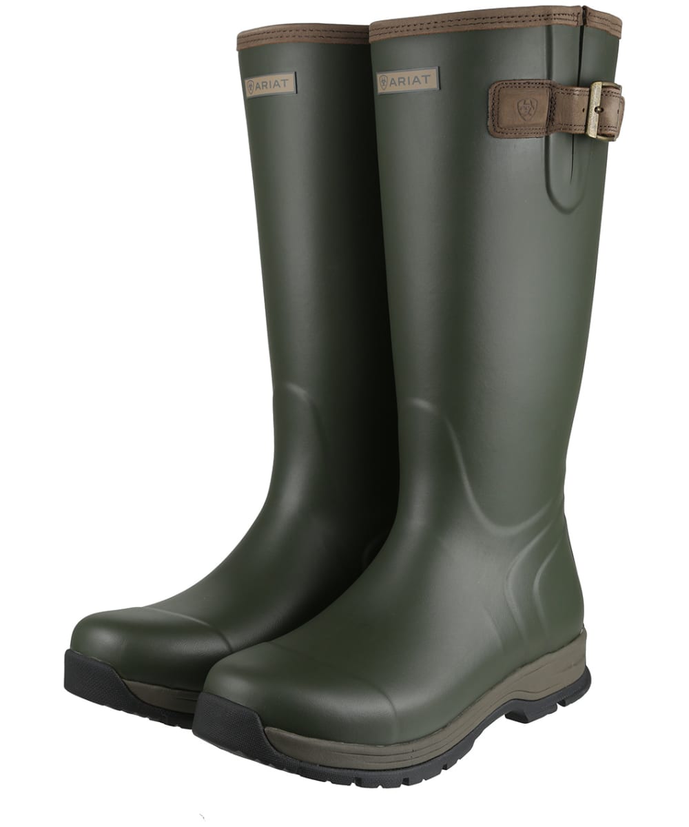 View Mens Ariat Burford Insulated Wellington Boots Olive UK 10 information