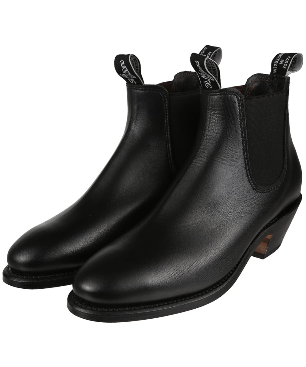 View Womens RM Williams Adelaide Boots Yearling leather leather sole Black UK 4 information