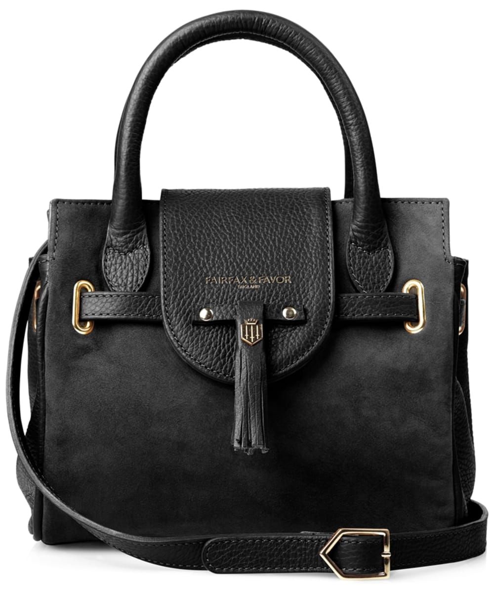 View Womens Fairfax Favor The Mini Windsor Handbag Black Suede One size information