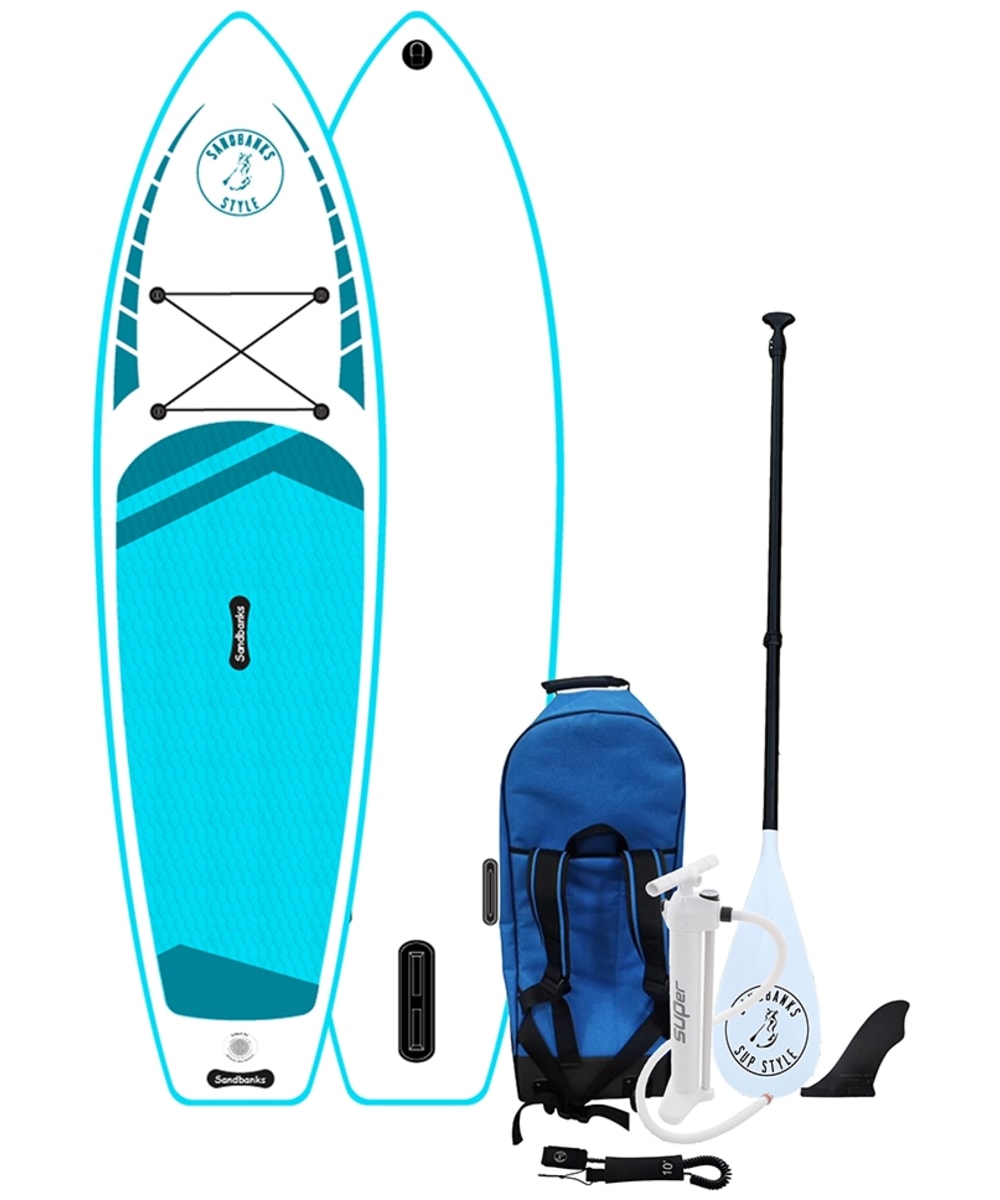 View Sandbanks Elite Inflatable Pro Standup Paddle Board Package Turquoise 106 x 32 x 475 information
