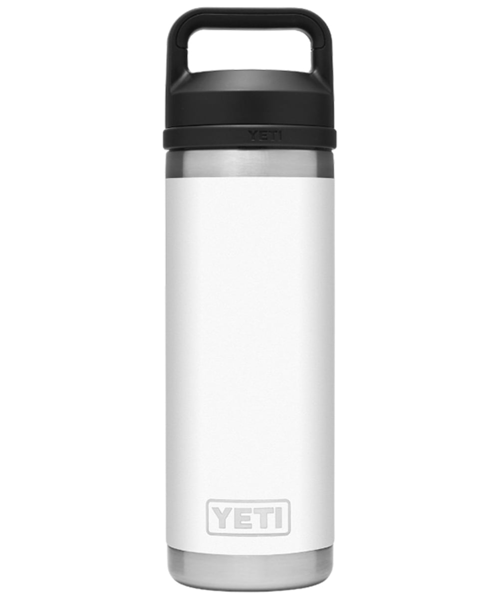 View YETI Rambler 18oz Stainless Steel Vacuum Insulated Leakproof Chug Cap Bottle White UK 532ml information