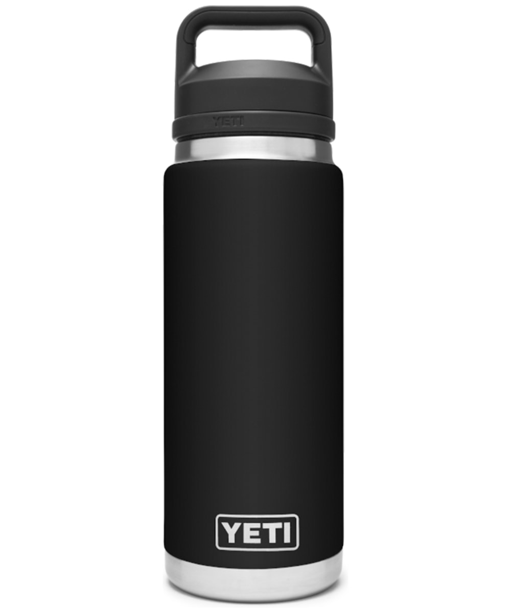 View YETI Rambler 26oz Stainless Steel Vacuum Insulated Leakproof Chug Cap Bottle Black UK 760ml information