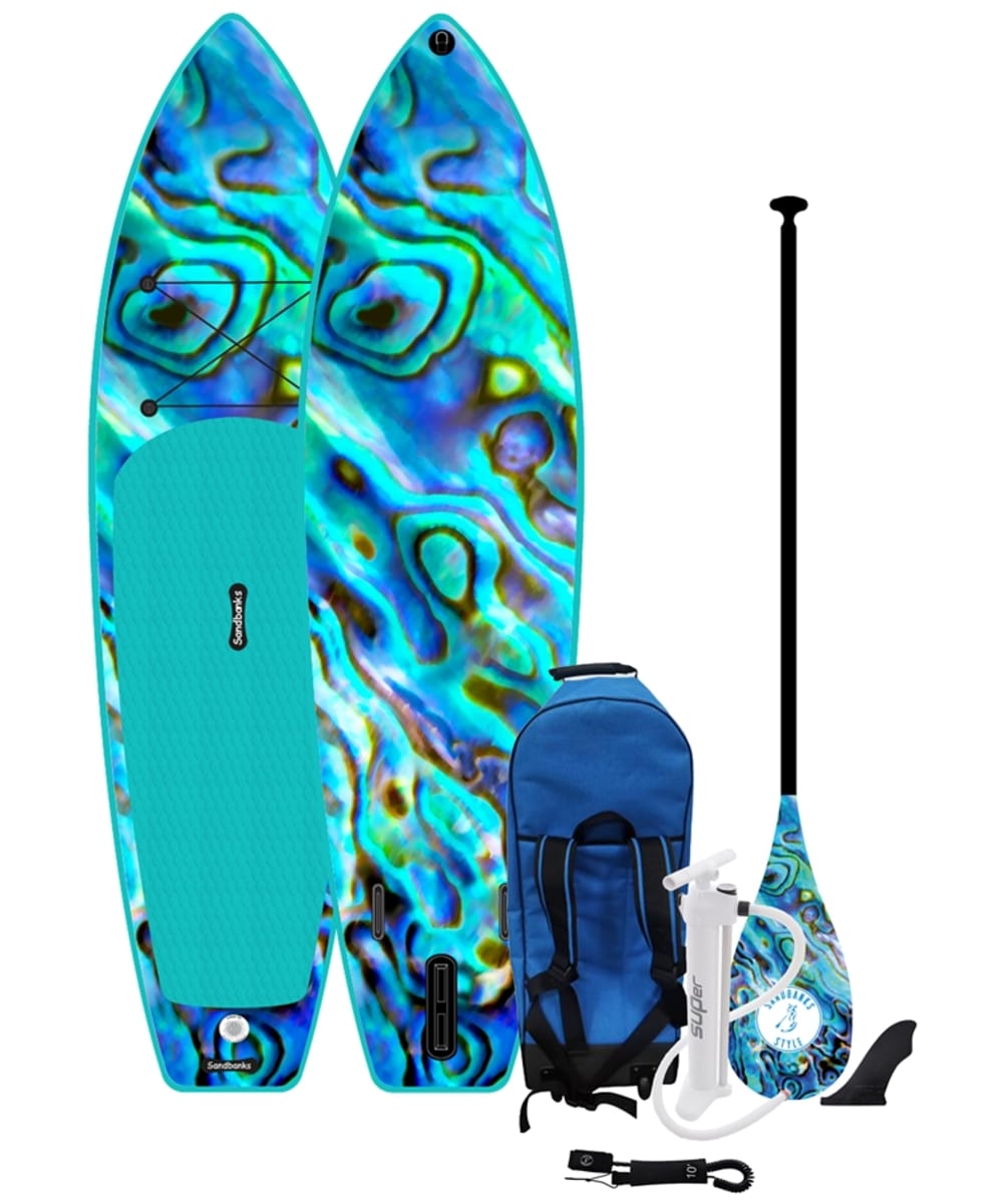 View Sandbanks Style Ultimate Inflatable StandUp Paddle Board Package Paua 106 x 32 x 6 information