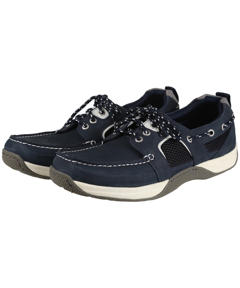 View Mens Orca Bay Wave Leather Sports Shoes Navy UK 7 information