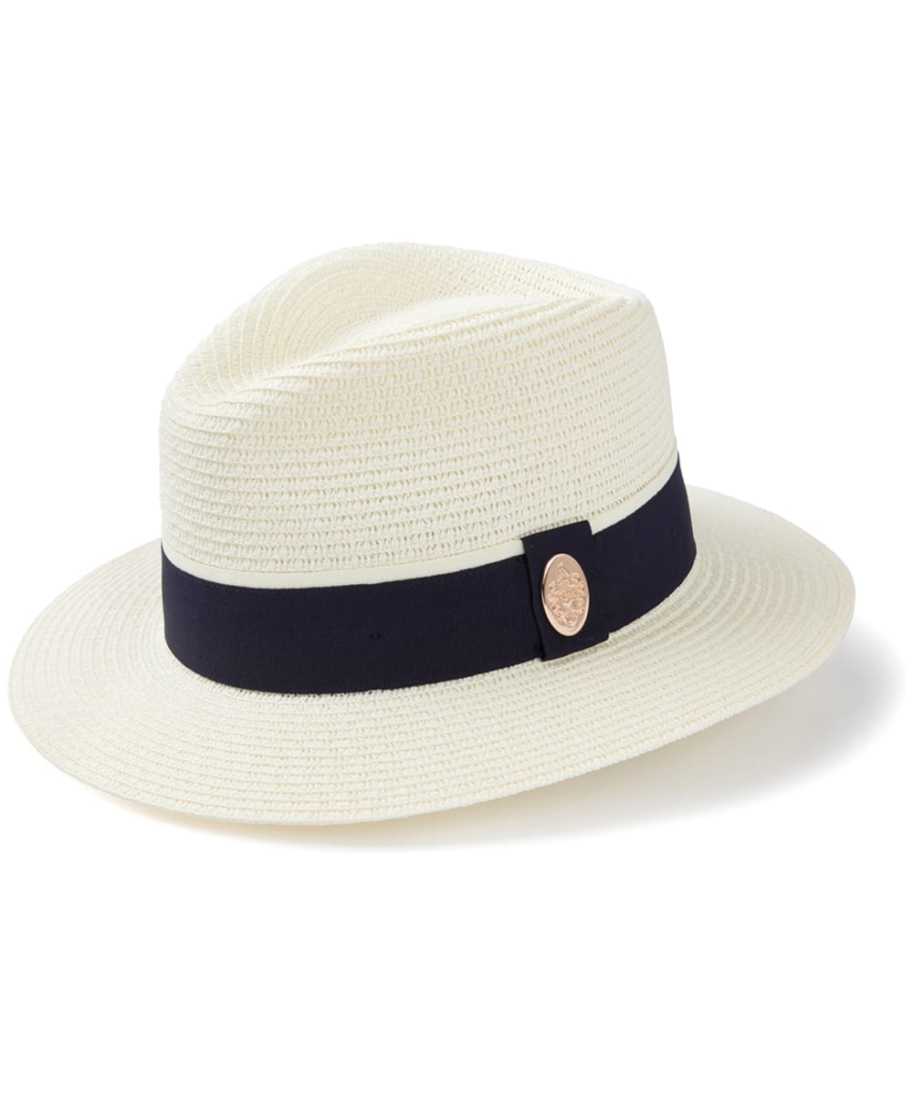 View Womens Hicks Brown The Orford Fedora Navy S 5556cm information