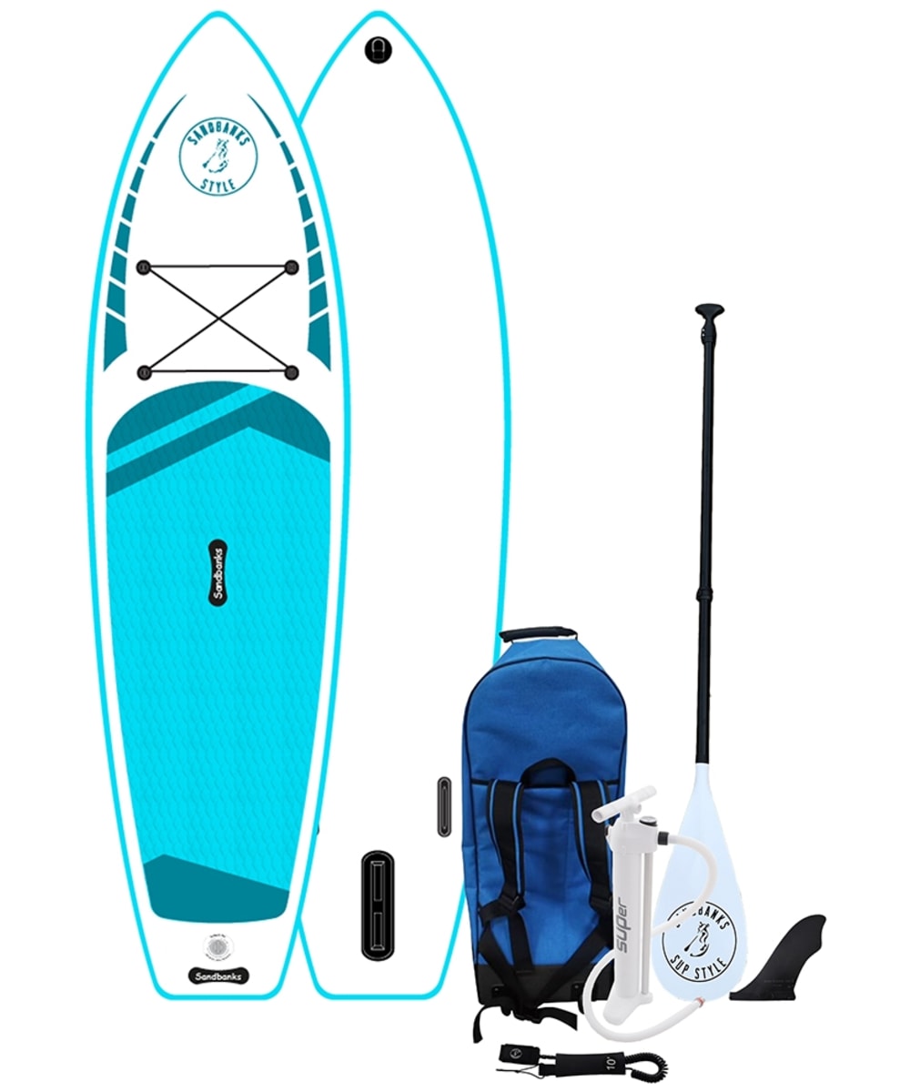 View Sandbanks Ultimate Inflatable Standup Paddle Board Package Turquoise 106 x 32 x 6 information