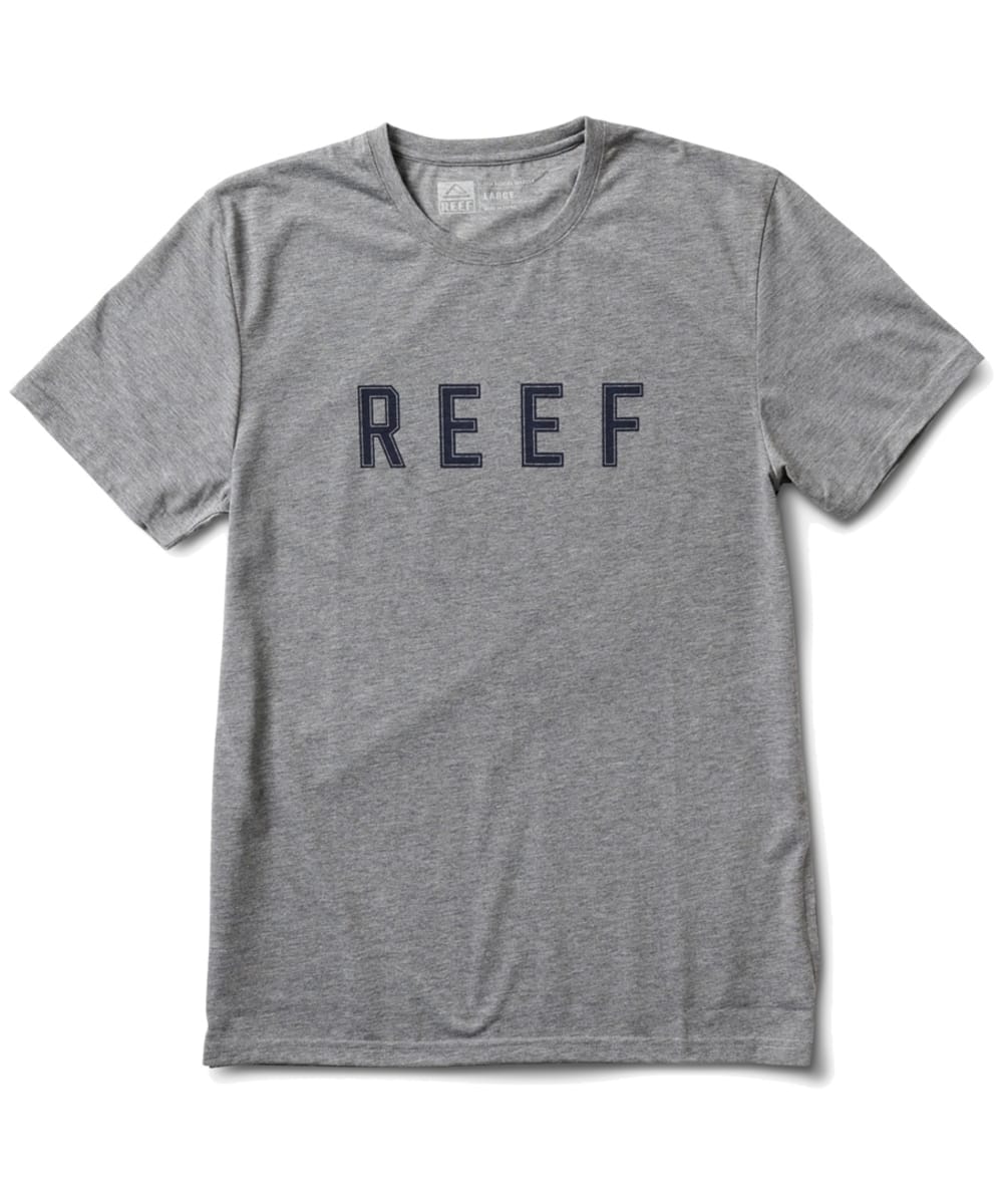 View Mens Reef Surfari Moisture Wicking Short Sleeved TShirt Grey Navy S information