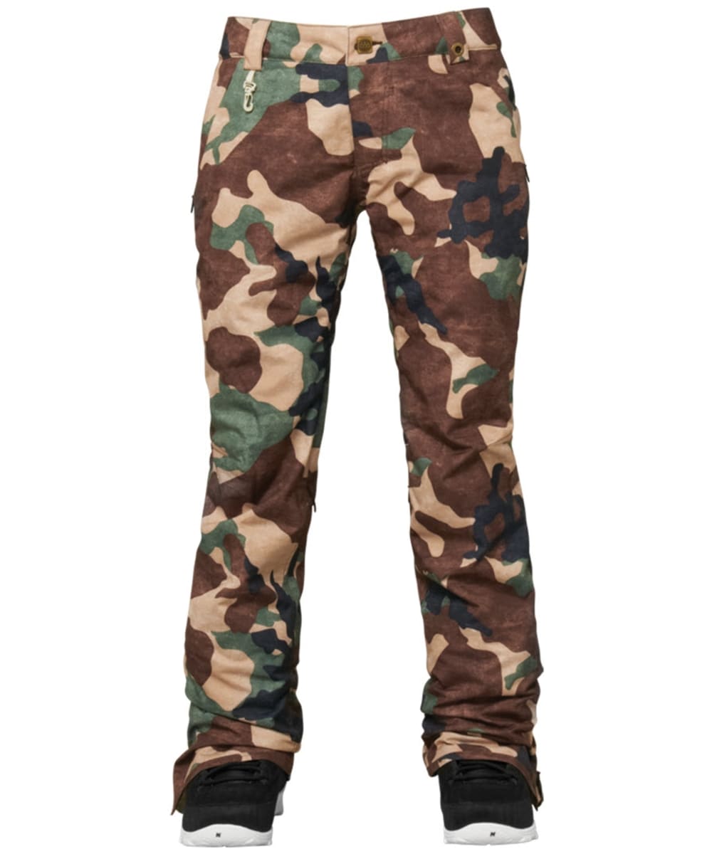 View Womens 686 Parklan Meadow Waterproof and Breathable Ski Snowboard Pants Camo XS information