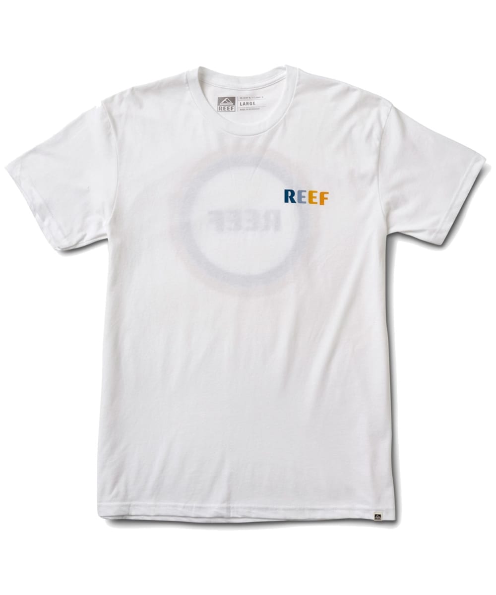 View Mens Reef Circle Cotton Mix Short Sleeve TShirt White S information