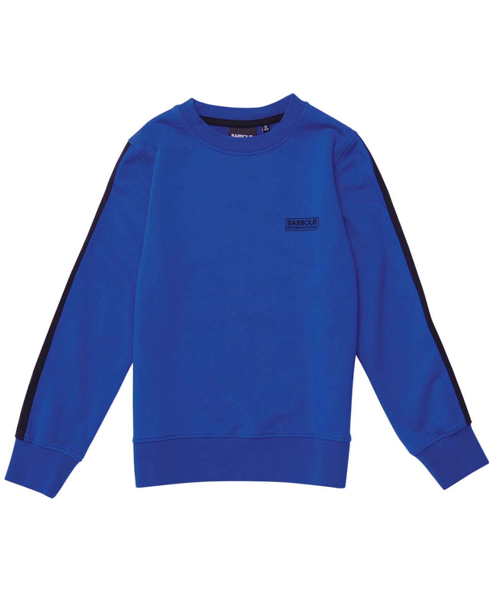 View Boys Barbour International Tape Sweater 1015yrs Atlantic Blue 1213yrs XL information
