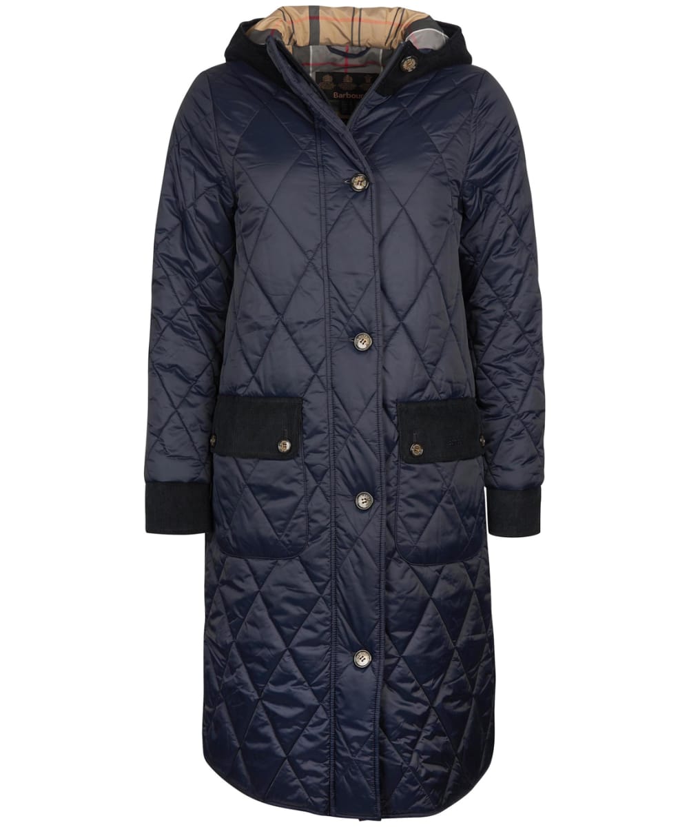 View Womens Barbour Mickley Quilted Jacket Dark Navy UK 10 information