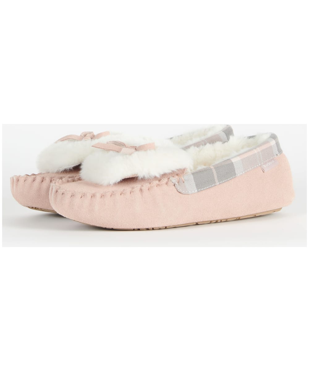 View Womens Barbour Darcie Slippers Pink Suede UK 7 information