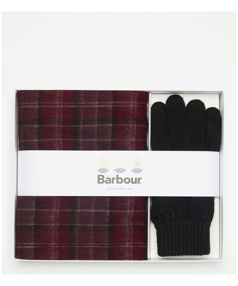 Men’s Barbour Tartan Scarf and Glove Gift Set