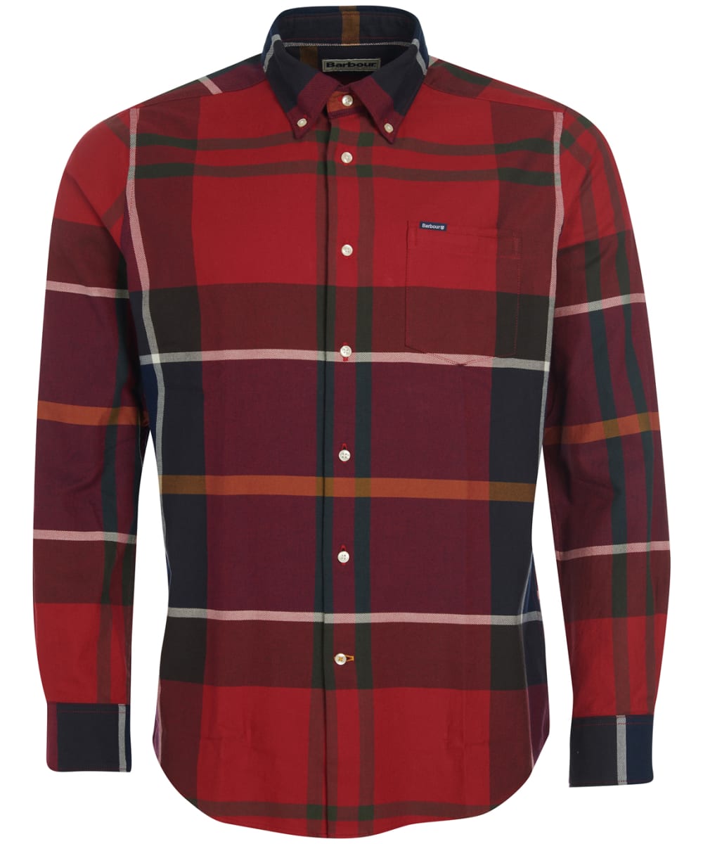 View Mens Barbour Dunoon Tailored Shirt Red UK L information
