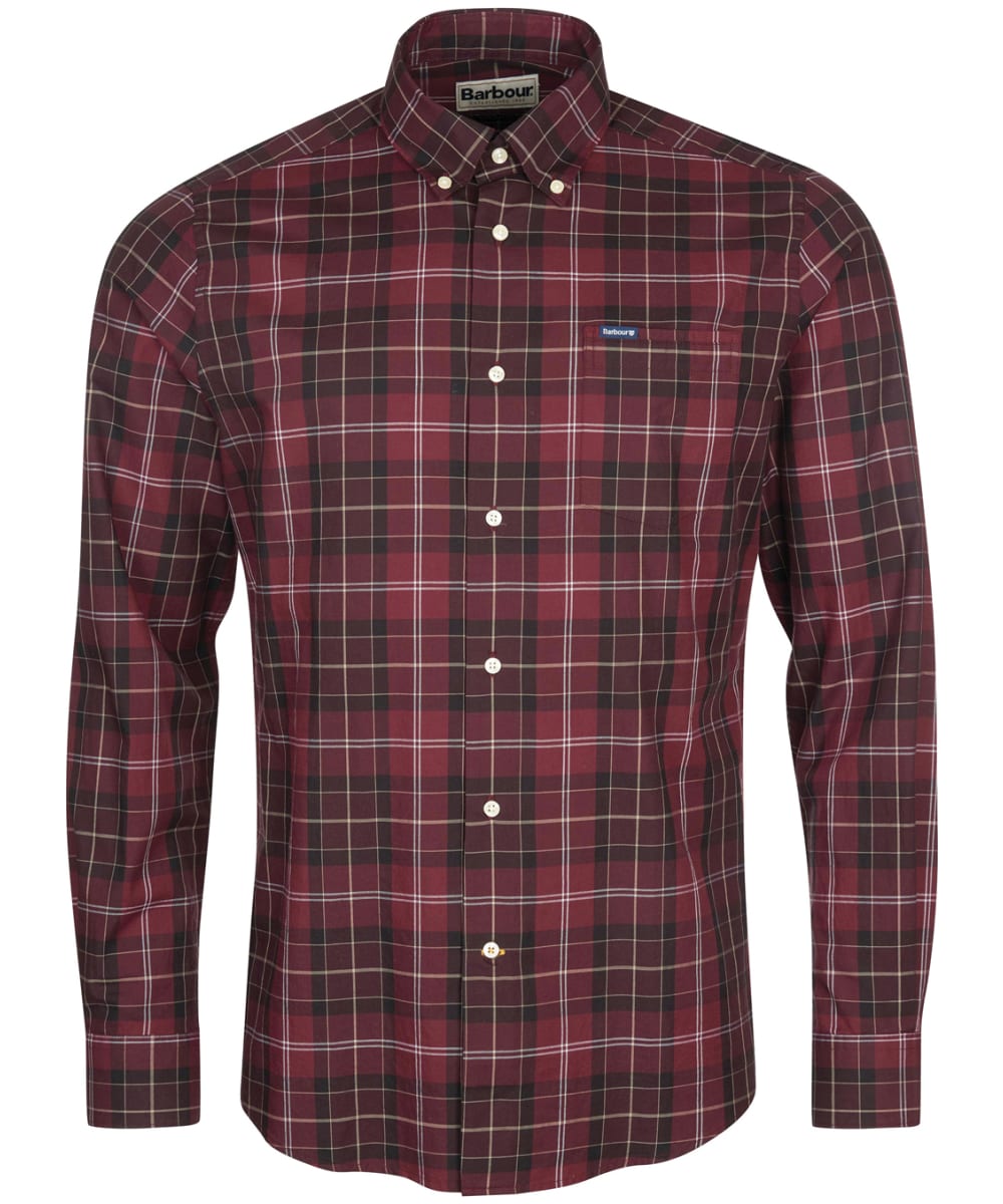 View Mens Barbour Wetherham Tailored Shirt Winter Red UK S information