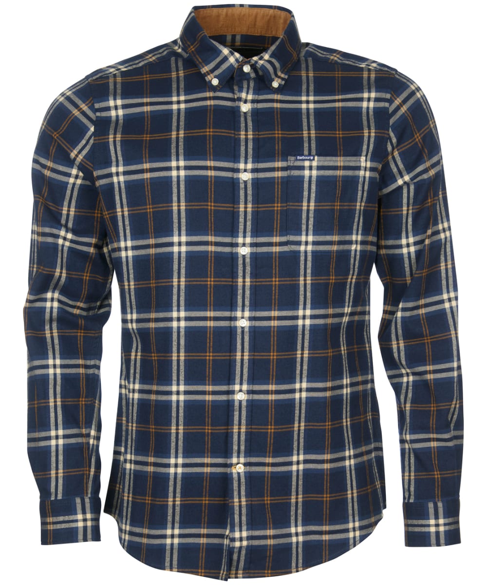 View Mens Barbour Crossfell Tailored Shirt Blue Check UK S information