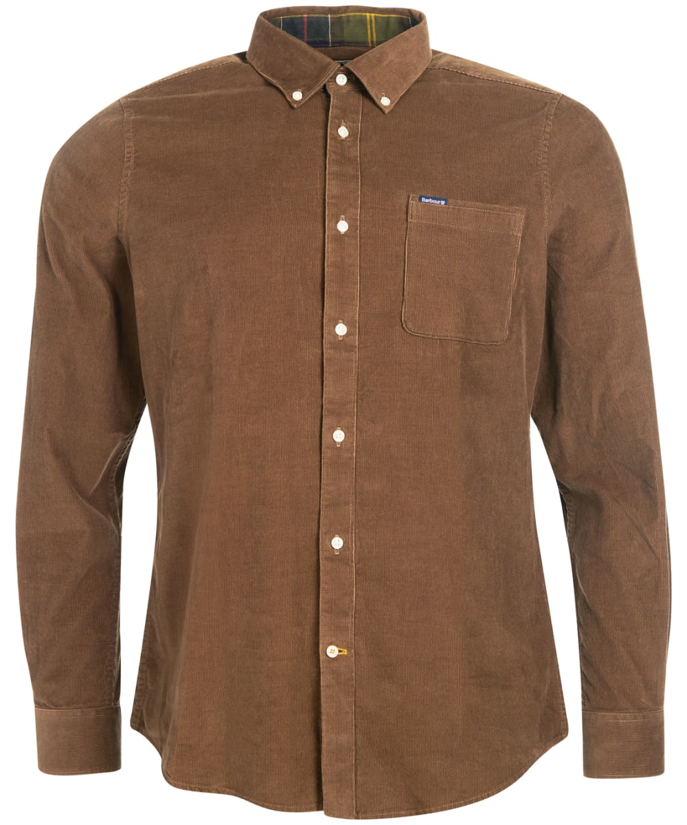 View Mens Barbour Ramsey Tailored Shirt Brown UK M information