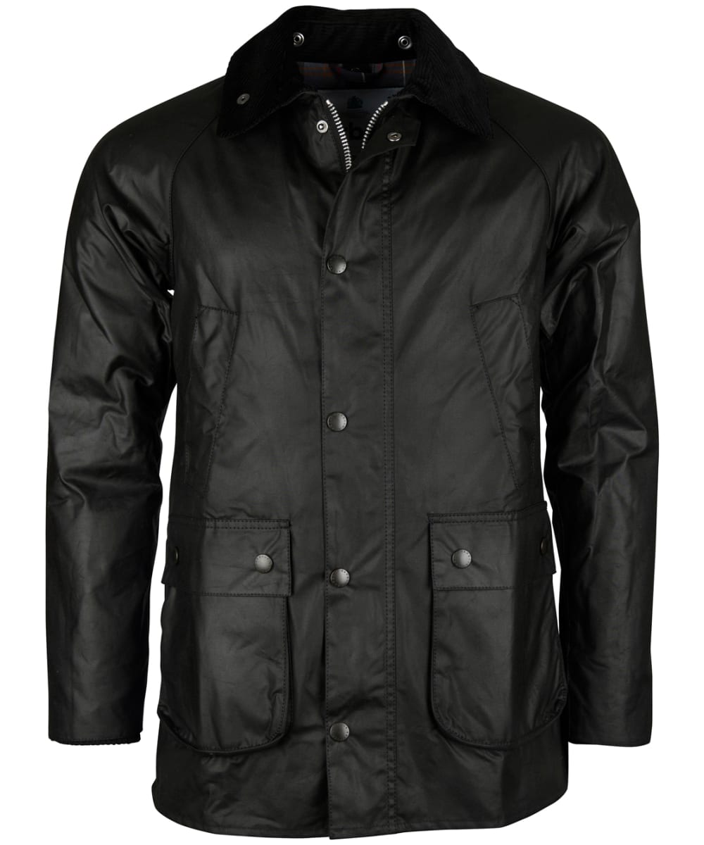 View Mens Barbour SL Bedale Waxed Jacket Black UK 36 information