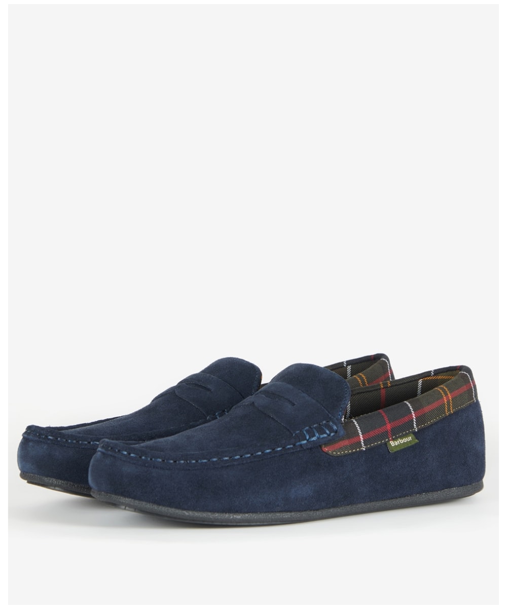 View Mens Barbour Porterfield Slippers Navy UK 8 information