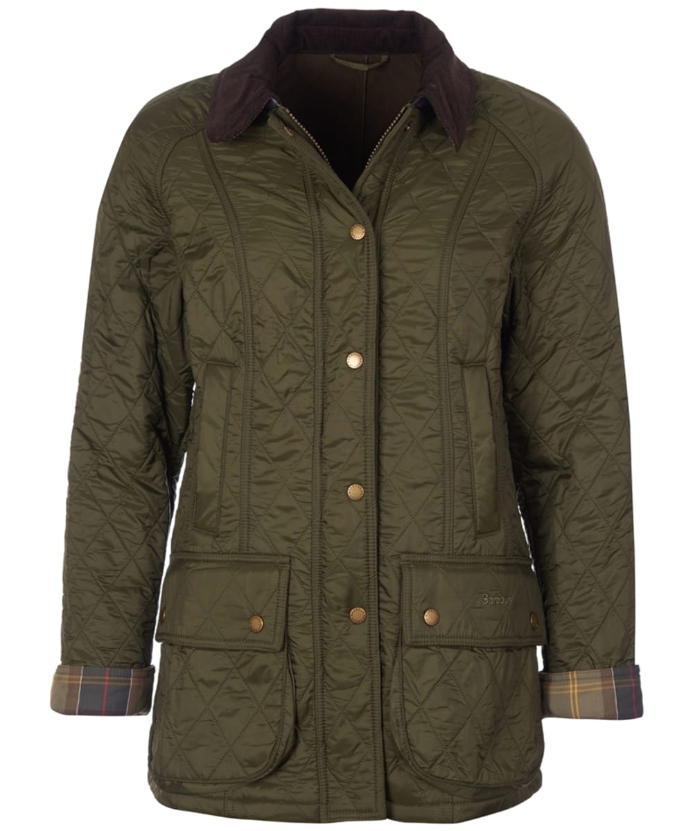 View Womens Barbour Beadnell Polarquilt Olive UK 14 information