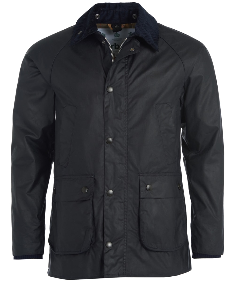 View Mens Barbour SL Bedale Waxed Jacket Navy UK 38 information