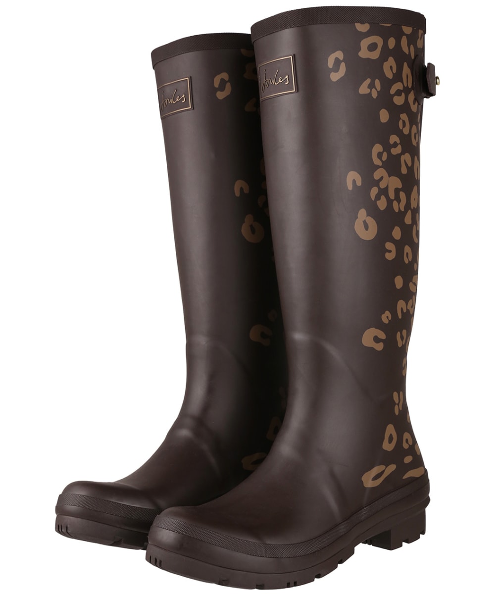 joules leopard stripe wellies