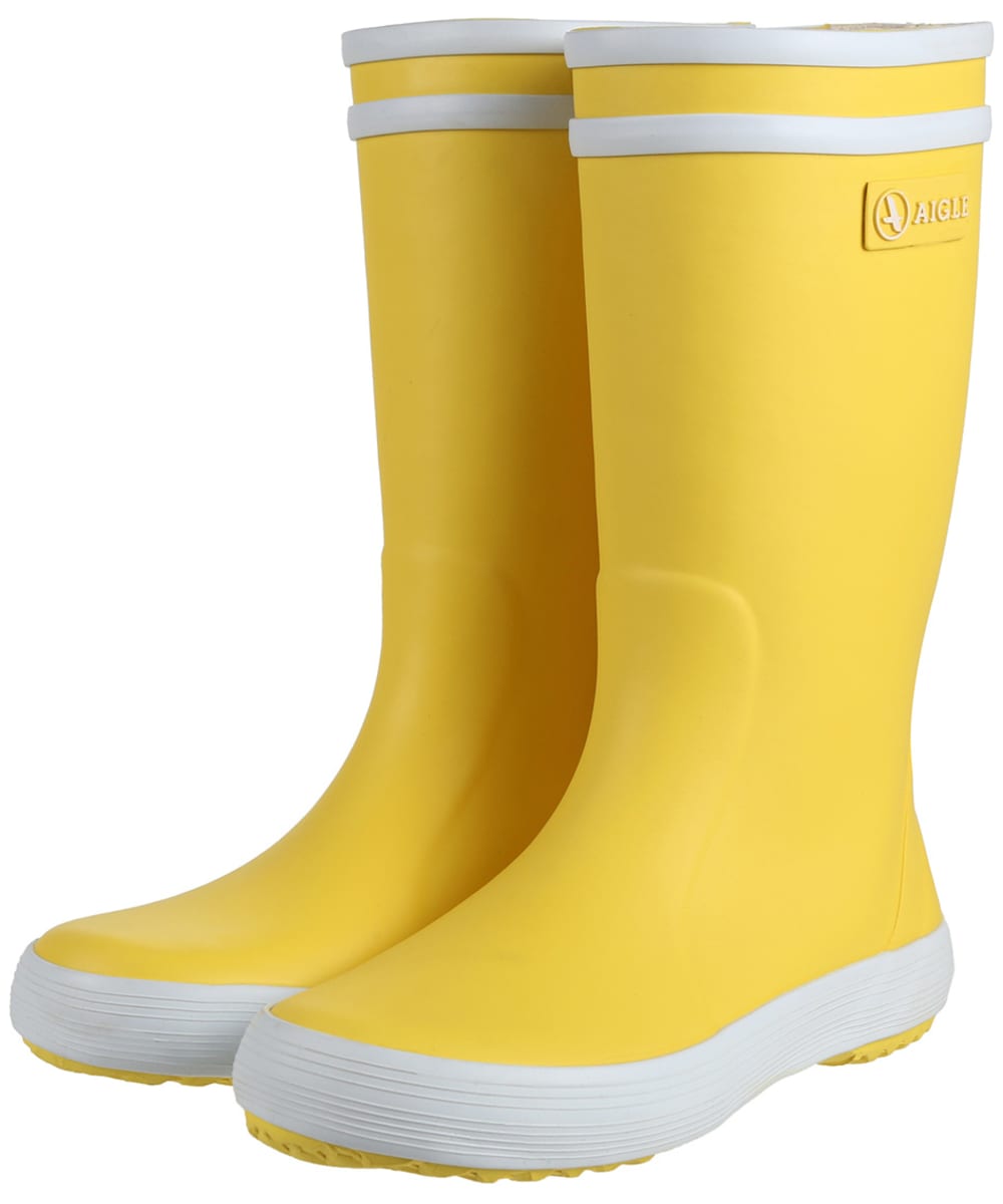 View Aigle Childrens LollyPop Wellingtons Yellow UK Baby 6 information