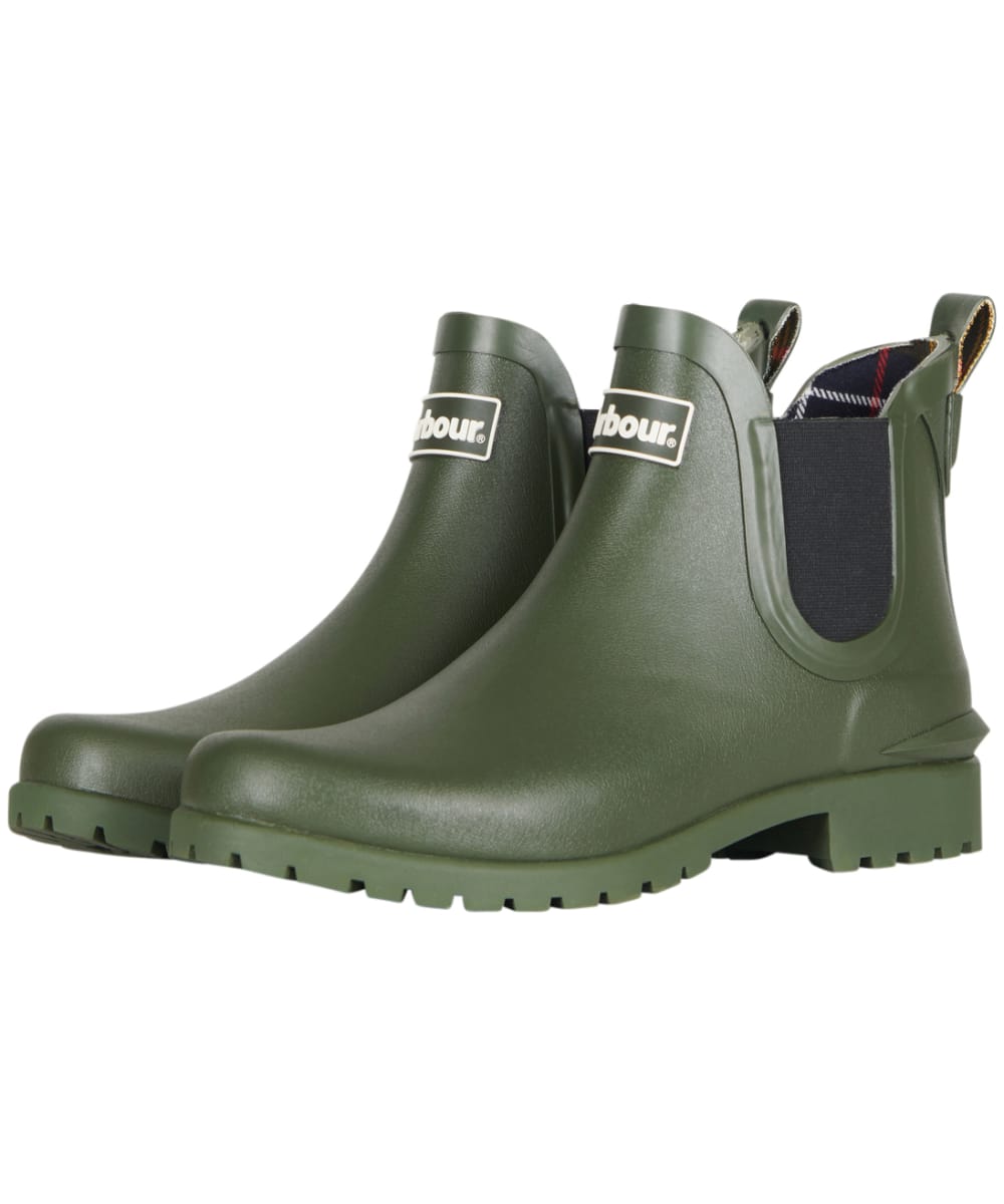 View Womens Barbour Wilton Welly Olive UK 9 information