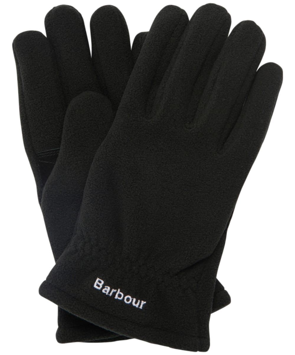 View Mens Barbour Coalford Fleece Gloves Black M information
