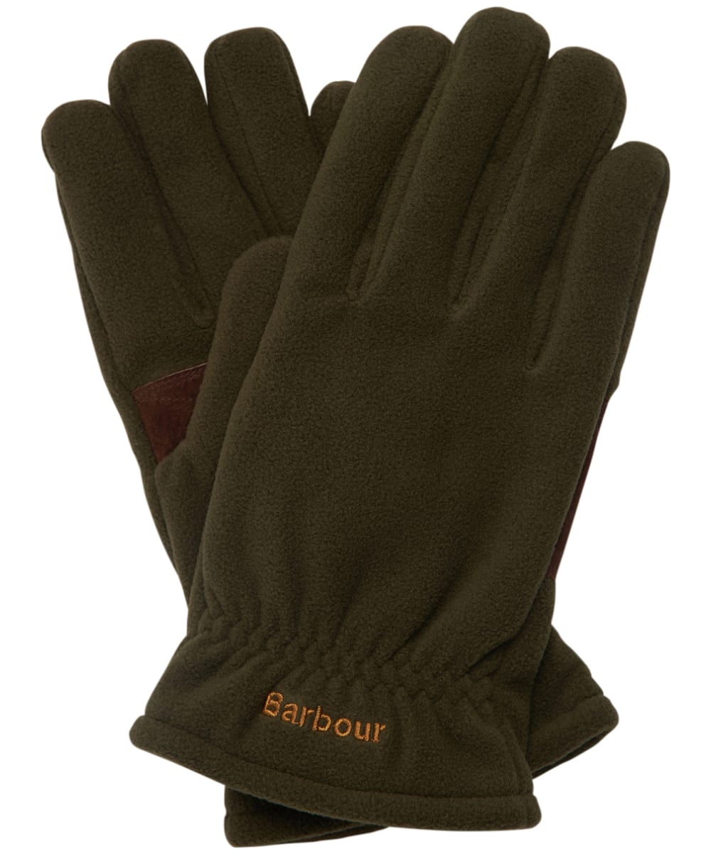 View Mens Barbour Coalford Fleece Gloves Olive L information