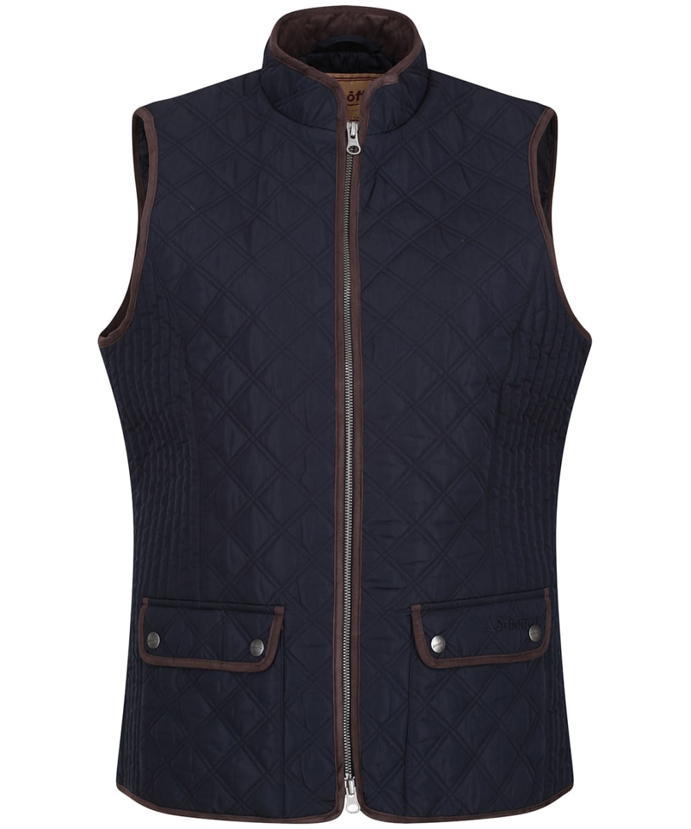 View Womens Schoffel Quilted Gilet Midnight UK 18 information
