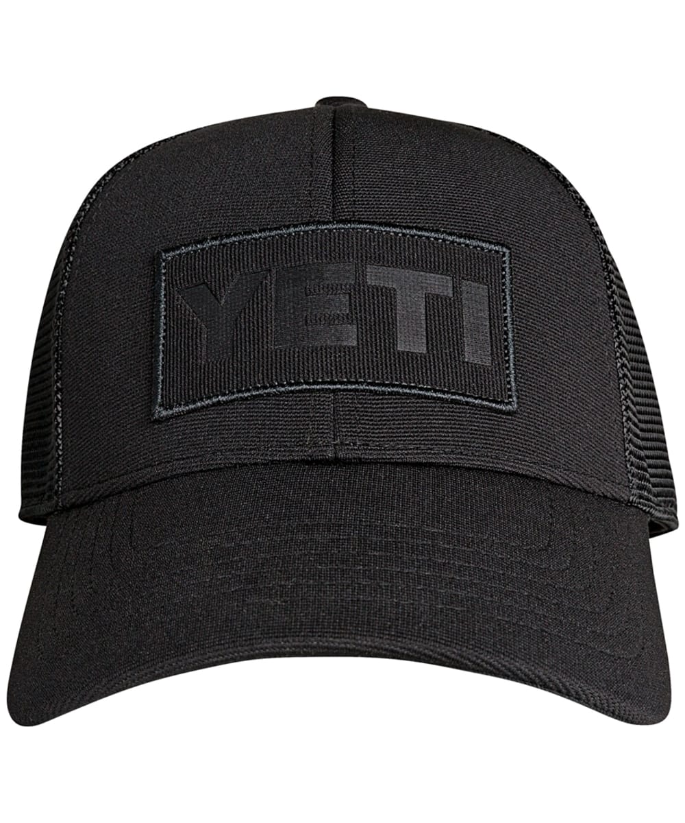View YETI Patch on Patch Adjustable Trucker Hat Black One size information